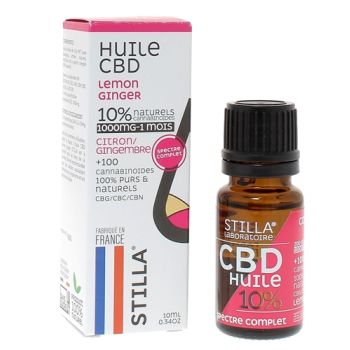 Huile CBD Citron-gingembre 10% Stilla - flacon de 10ml