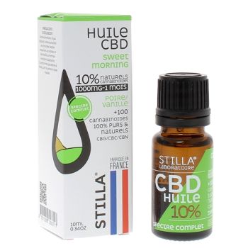 Huile CBD Sweet Morning poire-vanille 10% Stilla - flacon de 10ml