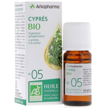 Huile Essentielle Cyprès Bio n°05 Arkopharma - flacon de 10 ml