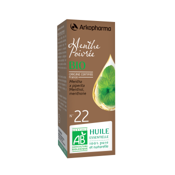 Huile essentielle Menthe Poivrée bio n°22 Arkopharma - flacon de 10 ml