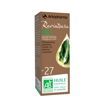 Huile essentielle Ravintsara bio n°27 Arkopharma - flacon de 5 ml