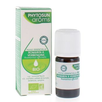 Huile Essentielle Romarin à Verbénone bio Phytosun Arôms - flacon de 5 ml