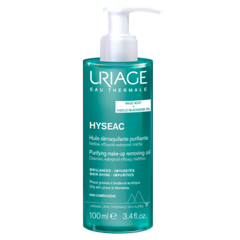 Hyséac Huile démaquillante purifiante peaux grasses à tendance acnéique Uriage - flacon-pompe de 100 ml