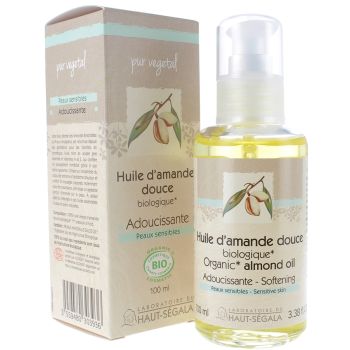 Huile d'Amande Douce Bio Adoucissante Laboratoire Haut-Ségala - flacon de 100 ml