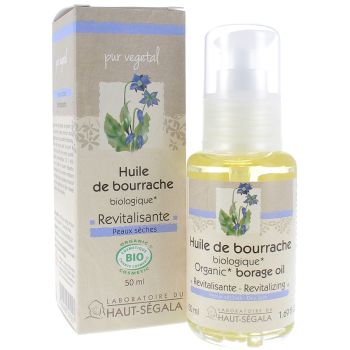 Huile de Bourrache Bio Revitalisante Laboratoire Haut-Ségala - flacon de 50 ml