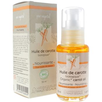 Huile de Carotte Bio Nourissante Laboratoire Haut-Ségala - flacon de 50 ml