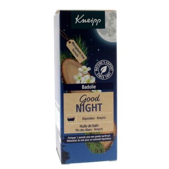 Huile de bain Good Night pin des alpes amyris Kneipp - flacon de 100 ml