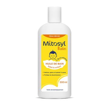 Huile de bain bébé et enfant Mitosyl - flacon de 500ml