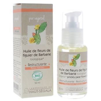 Huile de fleurs de figuier de Barbarie bio Haut-Ségala - flacon de 50 ml