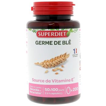 Germe de blé Super Diet - boite de 200 capsules