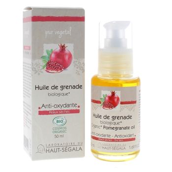 Huile de grenade bio Haut-Ségala - flacon de 50ml