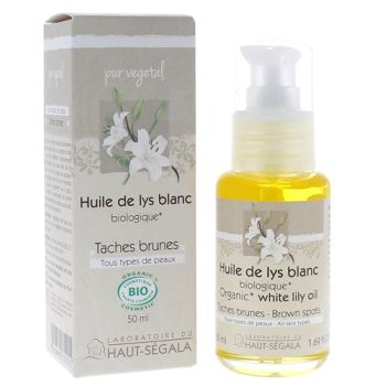 Huile de lys blanc bio Haut-Ségala - flacon de 50 ml