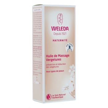 Huile de massage vergetures Weleda - flacon-pompe 100 ml