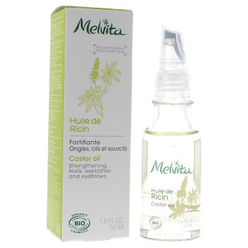 Huile de ricin bio Melvita - flacon goutte à goutte 50 ml