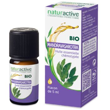 Huile essentielle BIO de Mandravasarotra Naturactive - flacon de 5 ml