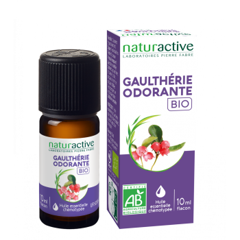 Huile essentielle Gaulthérie odorante bio Naturactive - flacon de 10ml