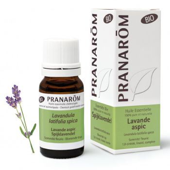 Huile essentielle Lavande aspic Bio (Lavandula spica) Pranarom - flacon de 10 ml