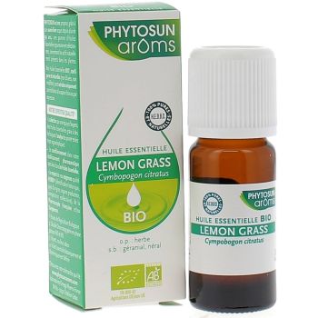 Huile essentielle Lemon grass BIO Phytosun Arôms - Flacon de 10 ml