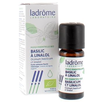 Huile essentielle basilic à linalol Bio Ladrôme - Flacon de 10 ml