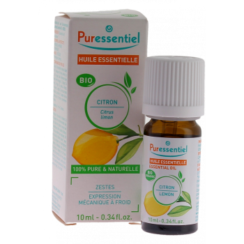 Huile essentielle bio Citron Puressentiel - flacon de 10 ml