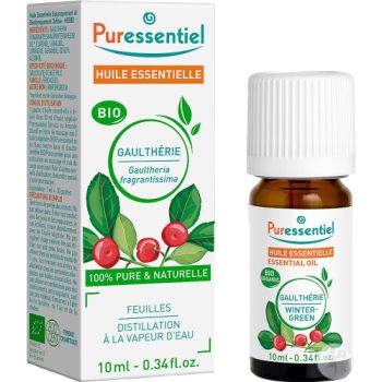 Huile essentielle bio Gaulthérie Puressentiel - flacon de 10ml