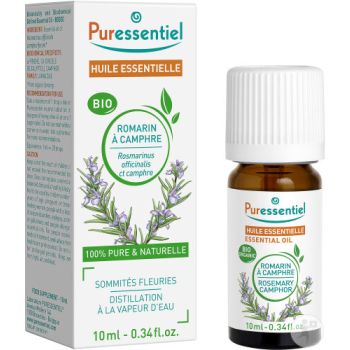 Huile essentielle bio Romarin à cinéole Puressentiel - flacon de 10 ml