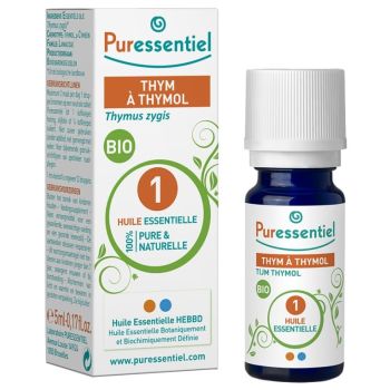 Huile essentielle bio thym à thymol Puressentiel - flacon de 5 ml