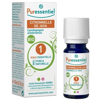 Huile essentielle citronnelle de java Puressentiel - flacon de 10 ml