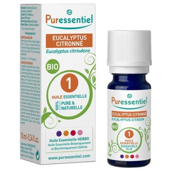 Huile essentielle d'Eucalyptus citronné Puressentiel - flacon de 10 ml