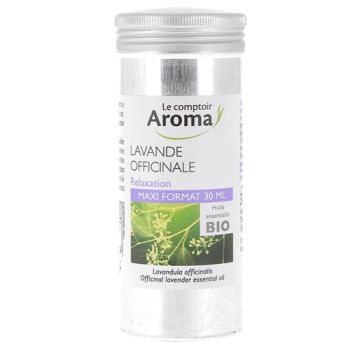 Huile essentielle de Lavande officinale bio Le Comptoir Aroma - flacon de 30ml