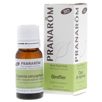 Huile essentielle de giroflier bio Pranarôm - flacon de 10 ml