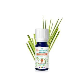 Huile essentielle de Lemongrass bio Puressentiel - flacon de 10 ml