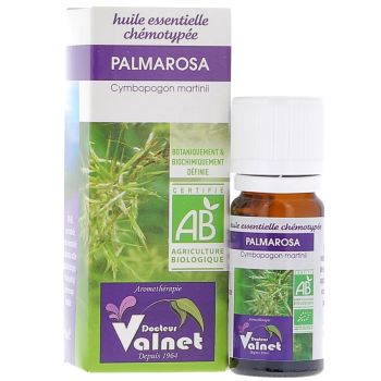 Huile essentielle palmarosa Bio Dr Valnet - 10 ml