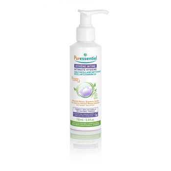 Huile micellaire nettoyante hygiène intime bio Puressentiel - flacon de 150ml