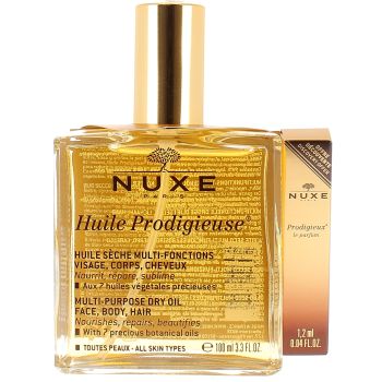 Huile prodigieuse + prodigieux le parfum Nuxe - flacon de 100 ml + parfum de 1,2 ml