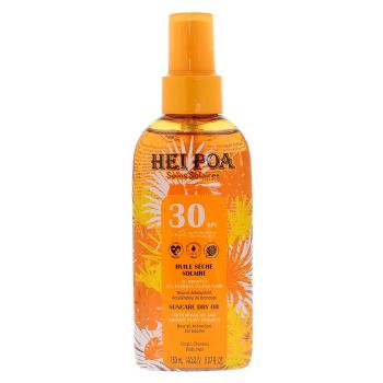 Huile sèche solaire SPF30 Hei Poa - spray de 150ml