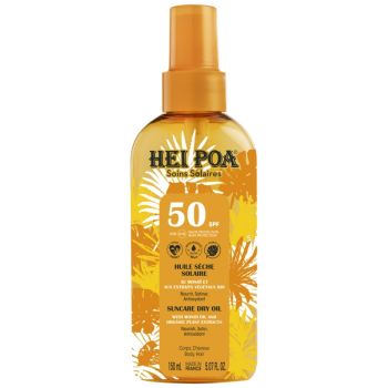 Huile sèche solaire SPF50 Hei Poa - spray de 150 ml