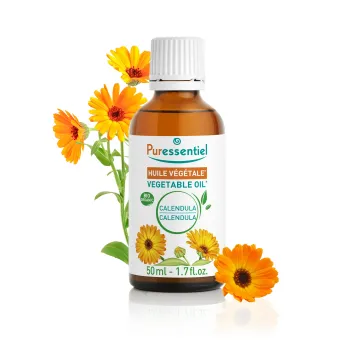 Huile végétale bio calendula Puressentiel - flacon de 50ml