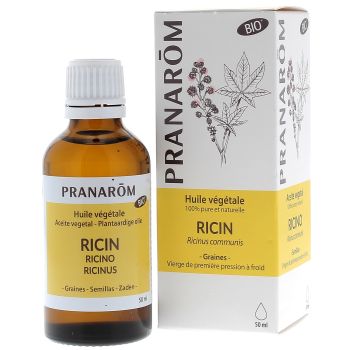 Huile végétale de ricin bio Pranarôm - flacon de 50 ml