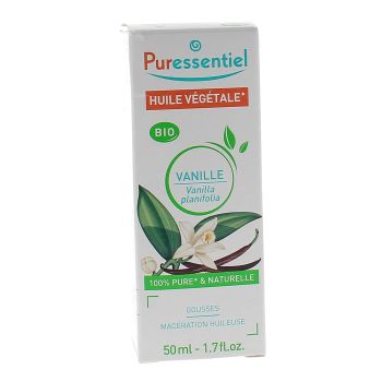 Huile végétale vanille bio Puressentiel - flacon de 50 ml