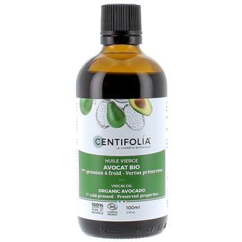 Huile vierge avocat bio Centifolia - flacon de 100 ml