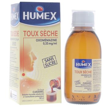 Humex toux sèche sans sucre Dès 15 ans; Adultes - flacon de 150 ml