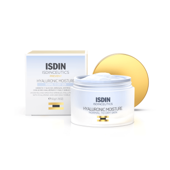 Hyaluronic Moisture peau normale à sèche Isdin - pot de 50 ml