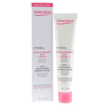 Hydra+ Crème hydratante éclat légère Topicrem - tube de 40 ml