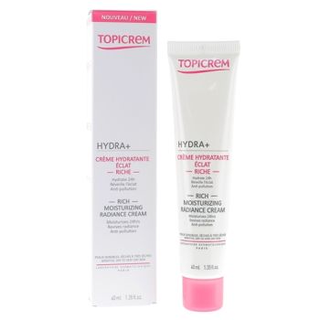 Hydra + crème hydratante éclat riche Topicrem - tube de 40ml