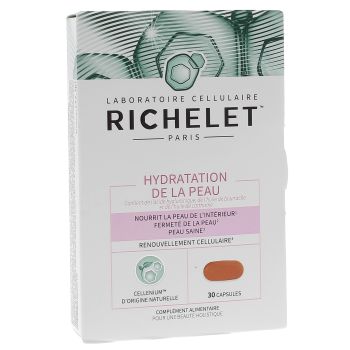 Hydratation de la peau Richelet - boîte de 30 capsules