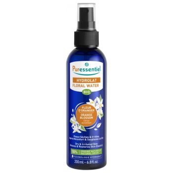 Hydrolat eau florale fleur d'oranger bio Puressentiel - spray de 200 ml