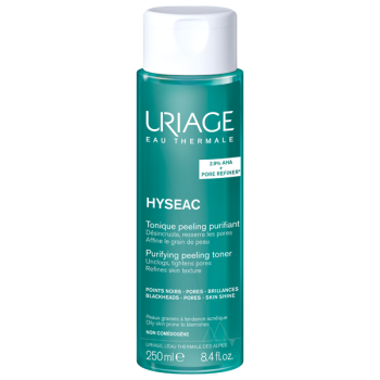 Hyséac tonique peeling purifiant peaux grasses à tendance acnéique Uriage - flacon de 250 ml