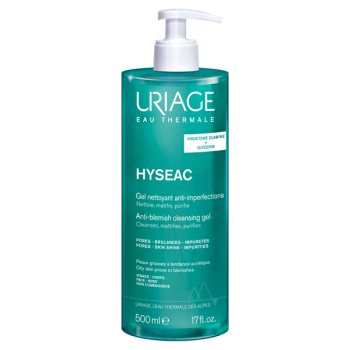 Hyséac gel nettoyant anti-imperfections Uriage - flacon pompe de 500ml