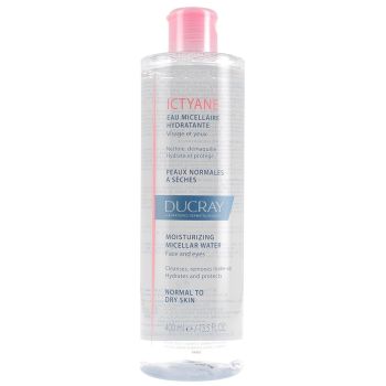 Ictyane Eau micellaire hydratante visage et yeux Ducray - flacon de 400 ml